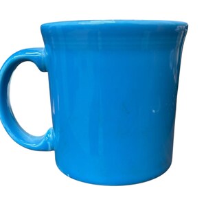 Fiesta - Kubek z uchwytem Java w kolorze pawiego błękitu, ceramiczny kubek do kawy Homer Laughlin