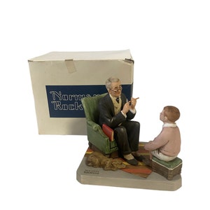 Norman Rockwell Words of Wisdom Ceramic Figurine by Norman Rockwell Museum Inc