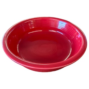 Fiesta - Scarlet Red Medium Soup Bowl Homer Laughlin Ceramic Dish Kitchenware