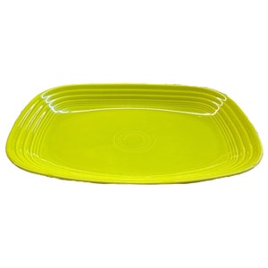 Fiesta -Lemongrass Green Rectangular Platter Homer Laughlin Ceramic Dish Kitchen