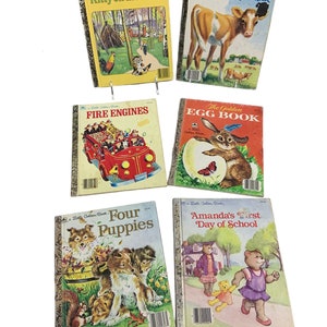 Kleine goldene Bücher Lot 6 Verschiedene Kindergeschichten 1950er-1980er Jahre