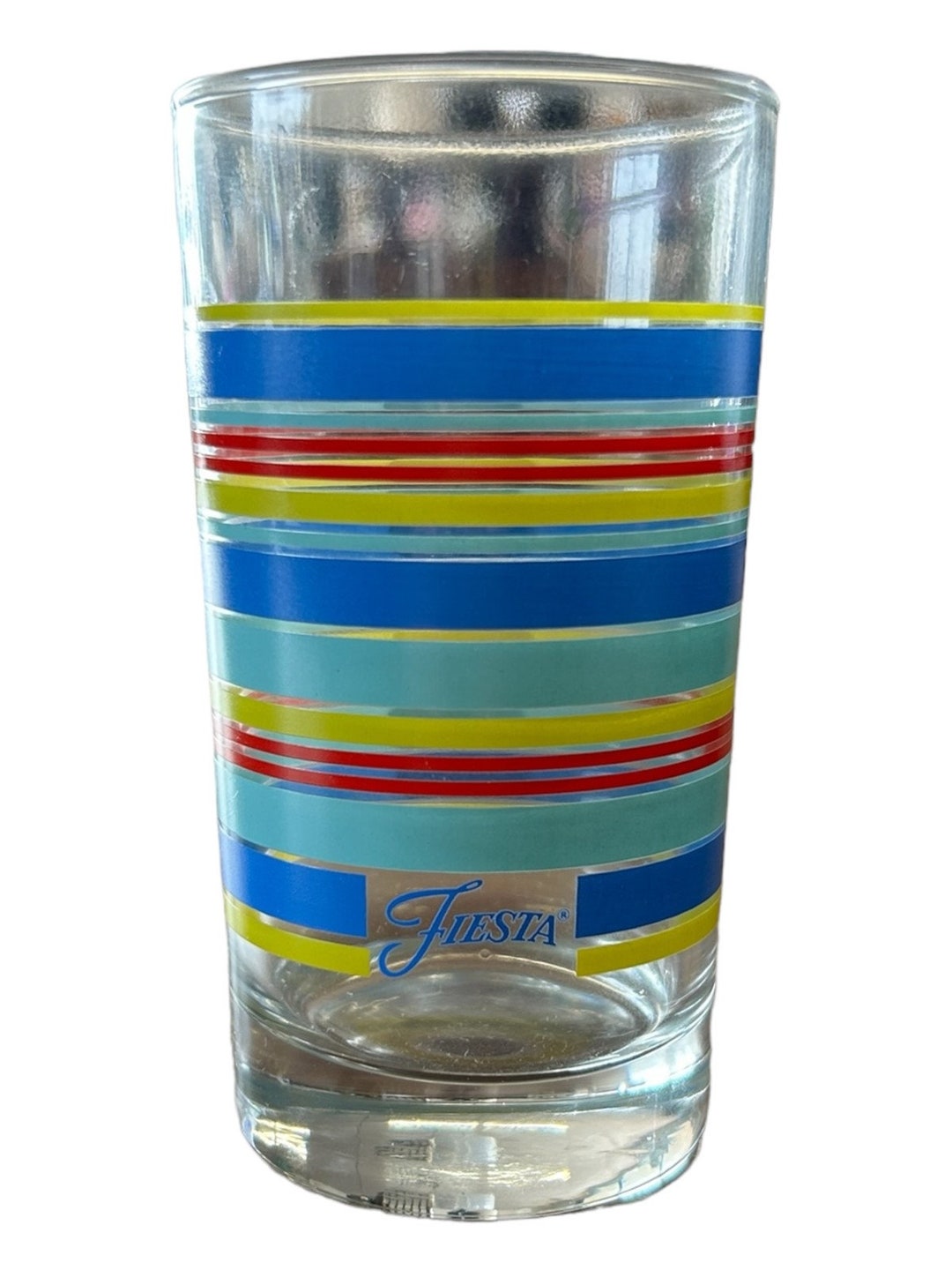 Fiesta - 8oz Juice Glass Lemongrass Lapis Turquoise Scarlet Homer ...
