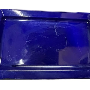 Hall China Extra Large Rectangular Serving Tray Platter Vintage 2036 Blue