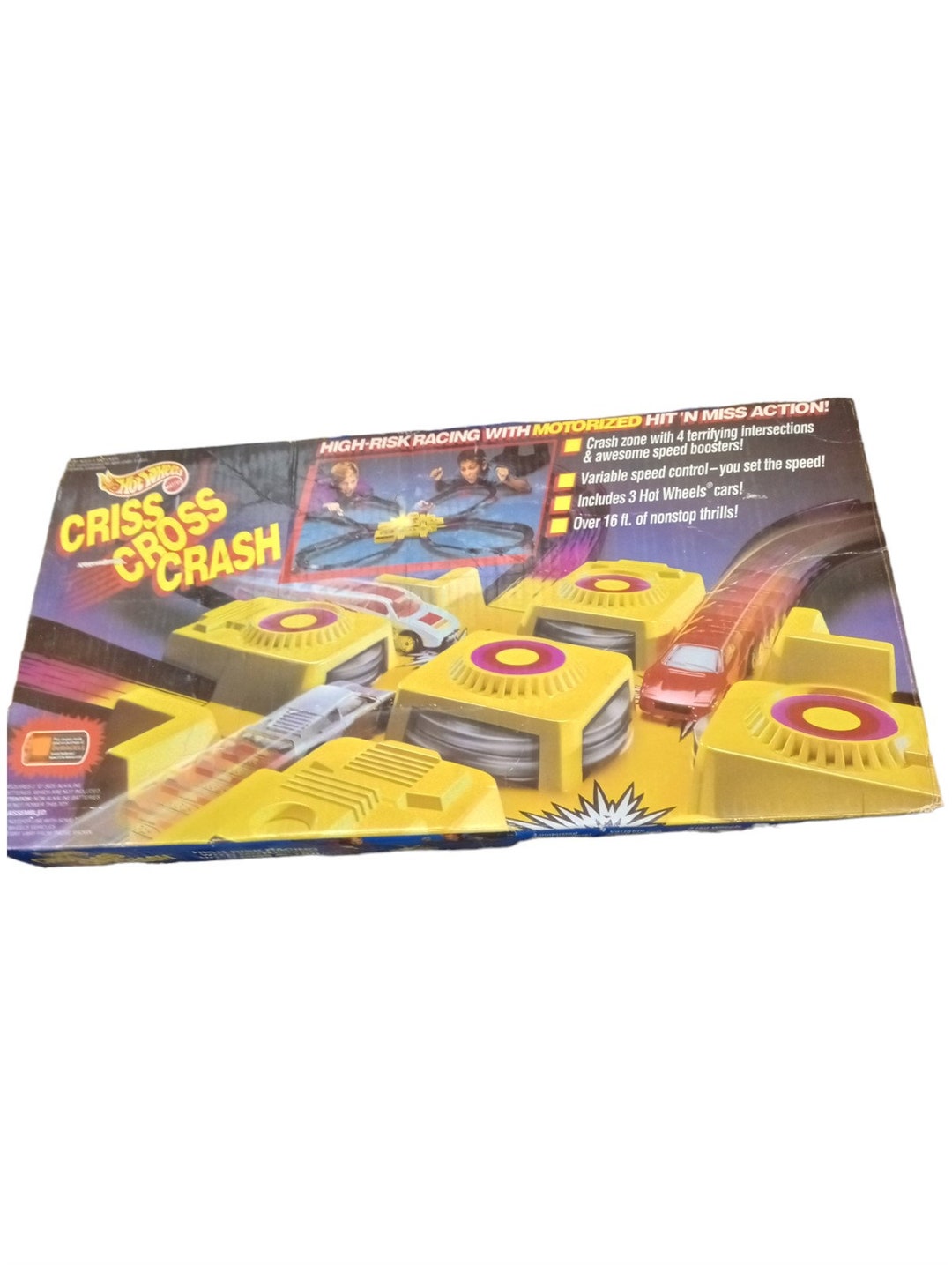 Mattel Hot Wheels Criss Cross Crash Spielset Retro Sammler Spielzeug Etsy