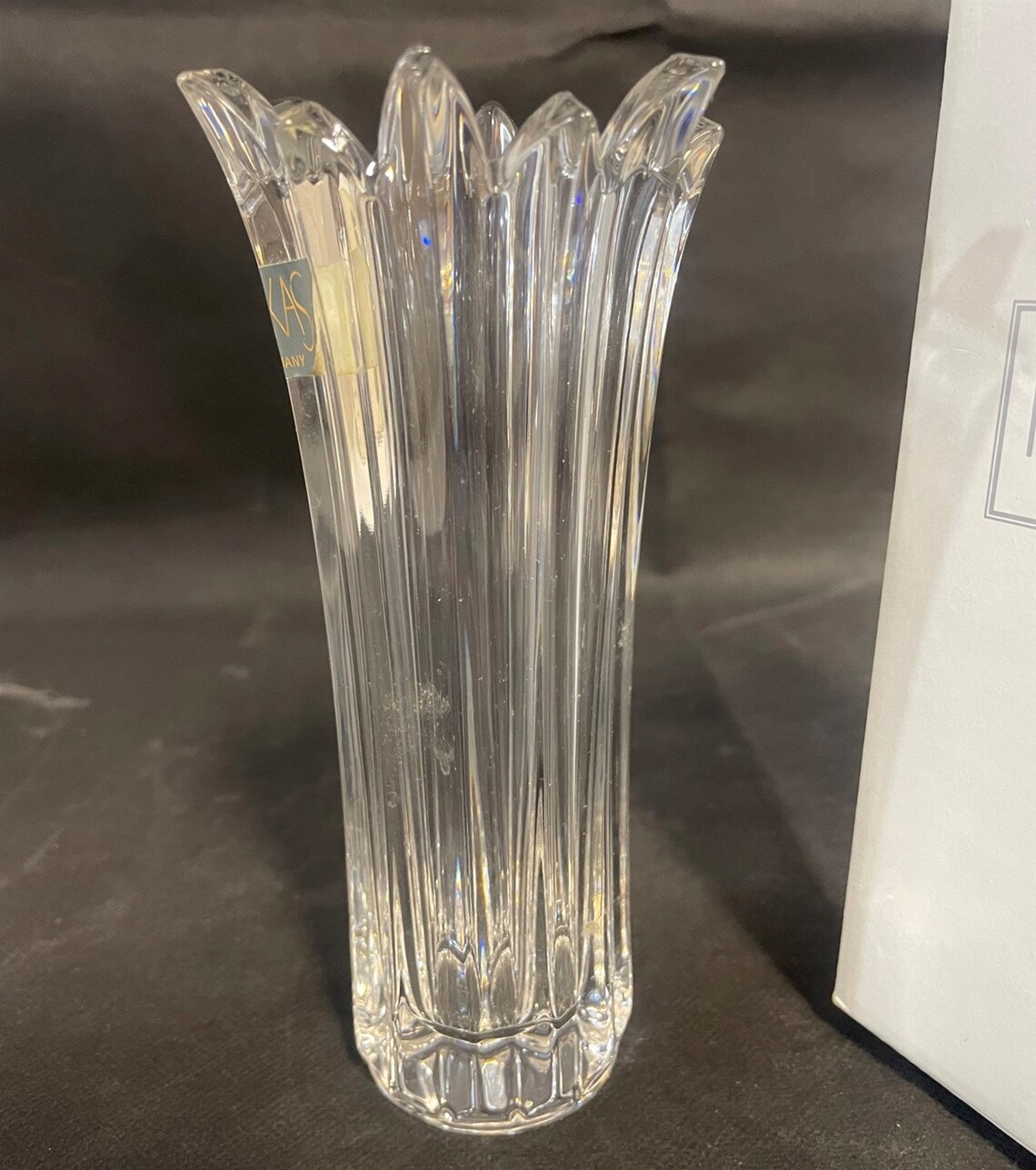 Vintage Mikasa Florita Lead Crystal Glass Flower Bud Vase Etsy