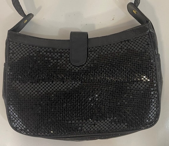 Vintage Whiting and Davis International Black Mesh Purse Hand Bag Etsy