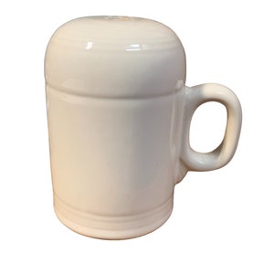 Fiesta - White Rangetop Handle Salt Shaker Homer Laughlin