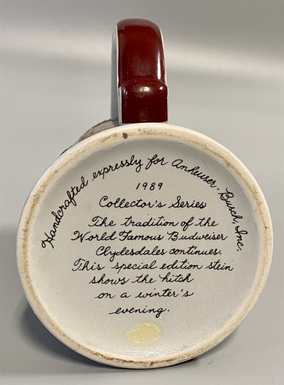 VINTAGE Budweiser 1989 Collector's Series Clydesdale Horse