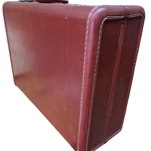 Samsonite Earth Brown Doppelriegel Koffer Vintage Travel