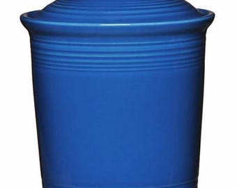Fiesta - Lapis Blue Large Canister Homer Laughlin HLC Ceramic