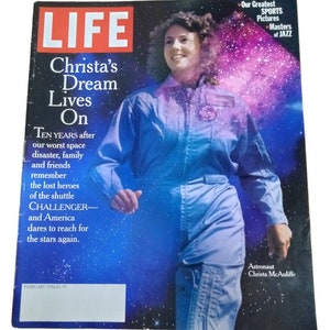 LIFE Magazine February 1996 Christa&#39;s Dream Lives On Vintage Collectible