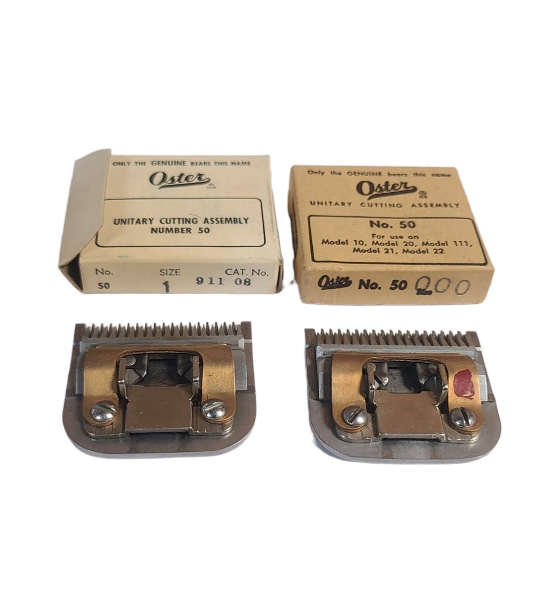 Vintage Oster Hair Clipper Blades in Box 2 Piece Set Number 50 Etsy