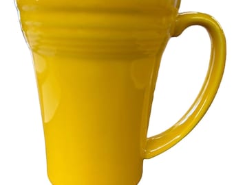 Fiesta - Daffodil Yellow Bistro Latte Mug Ceramic Coffee Cup Tea Homer Laughlin