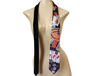 Ralph Marlin Poker Black Jack Los Vegas Tie 100% Polyester Made in USA