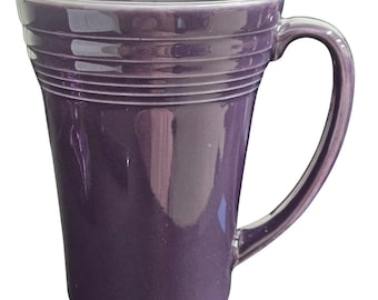 Fiesta - Mulberry Purple Bistro Latte Mug Homer Laughlin Ceramic Coffee/Tea