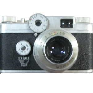Vintage Antique Argus C-Four Rangefinder Camera w/ Leather Case & Instructions