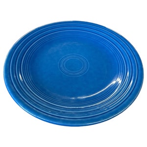 Fiesta - Lapis Blue Luncheon Plate Ceramic Dish Setting Homer Laughlin Dining
