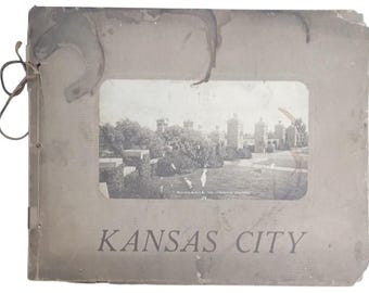 Álbum de Kansas City Photo Supply Co. de 1900: Recuerdos históricos antiguos de colección.