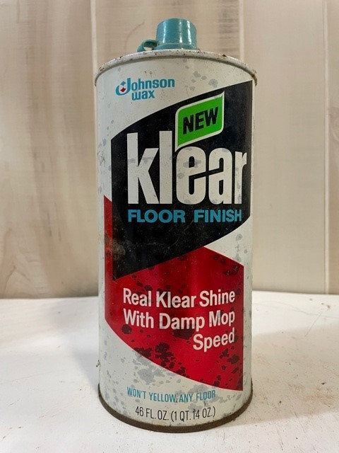 Vintage 1979 Johnson Wax Klear Brand Liquid Floor Finish Tin - Etsy