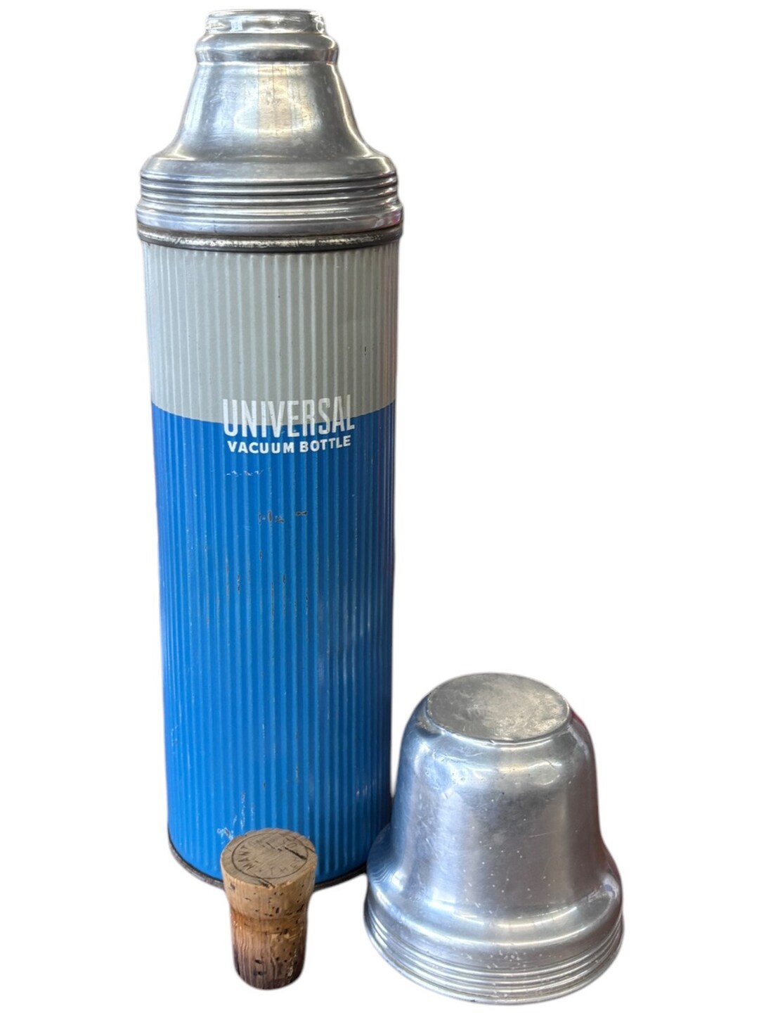 Universal Vacuum Bottle Landers, Frary Clark With Cork Stopper