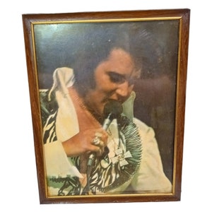 Elvis Presley Framed Picture 8x10 Vintage Collectible Music Memorabilia