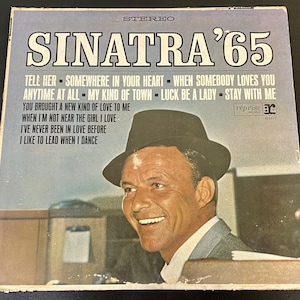 Vintage Pressed Vinyl Sinatra &#39;65 Record Album 33RMP