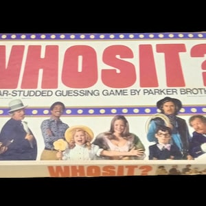 Parker Bros Whosit Board Game Vintage Retro Collectible Family Game Night
