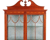 Outstanding Quality Inlaid Satinwood Display Cabinet c.1880