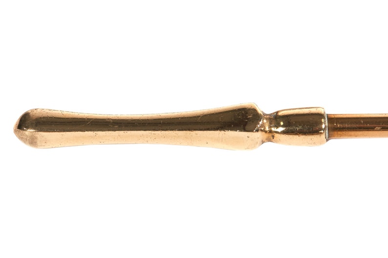 Set Of 3 Antique Brass Fire Irons
