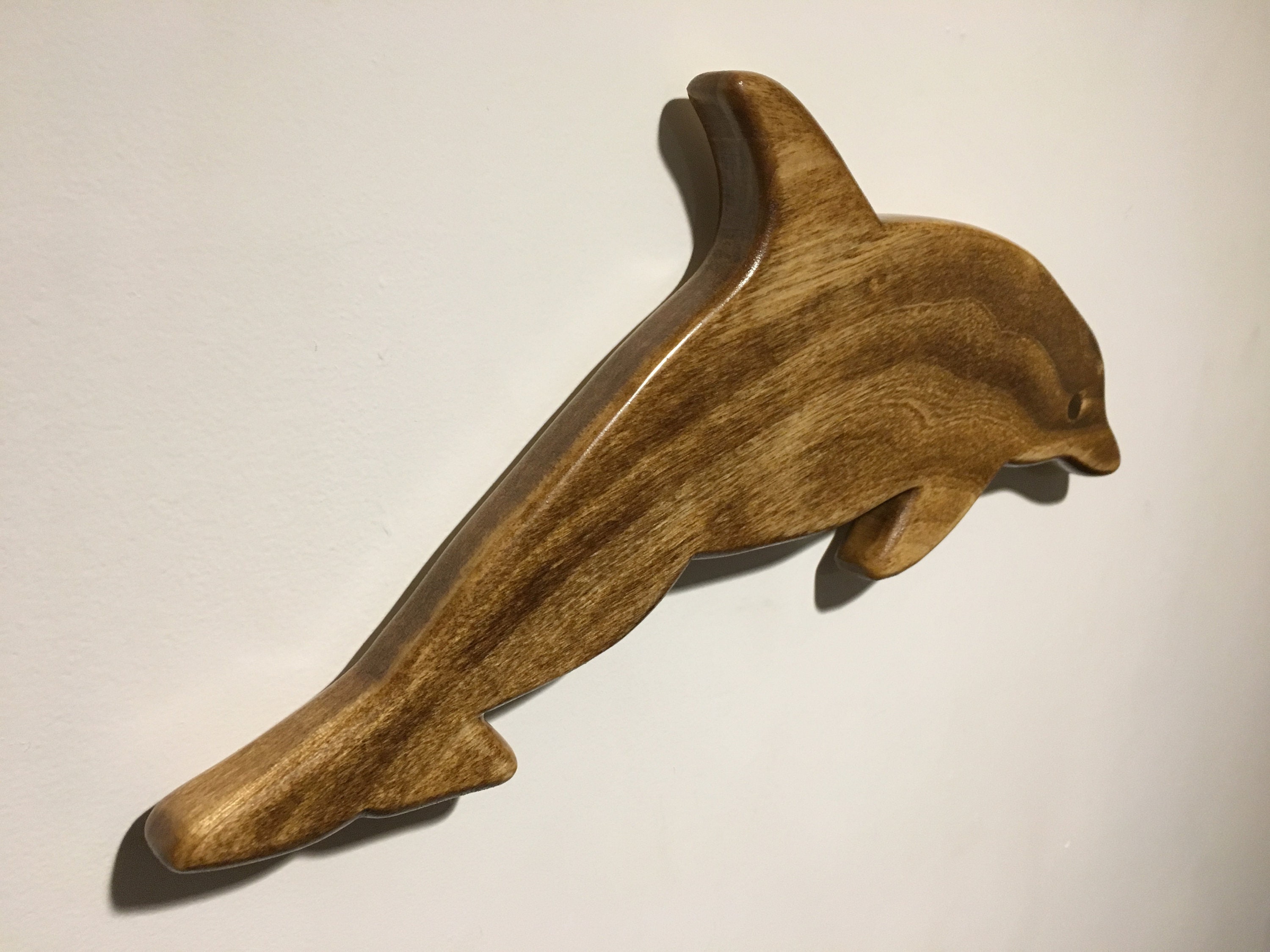 Wooden Dolphin Wall Art Etsy