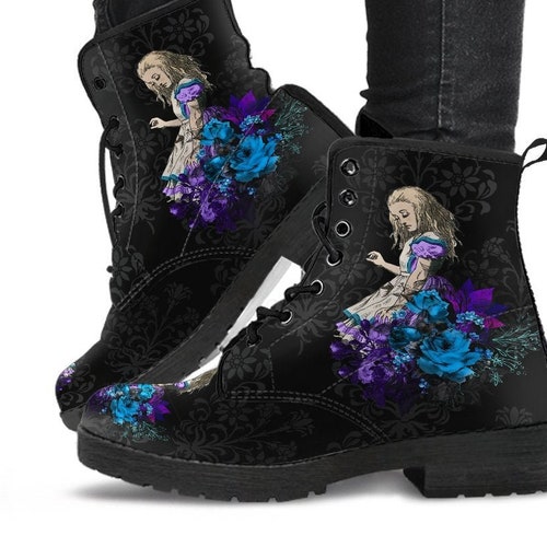 alice in wonderland combat boots