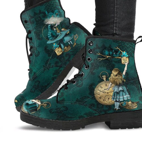 alice in wonderland combat boots