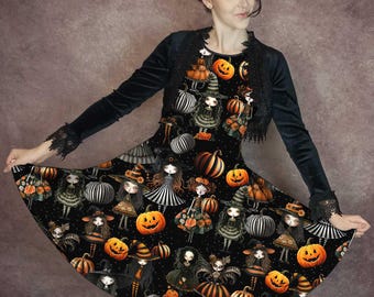 Halloween Doll Dress – Spooky Party Costume, Plus Size Friendly