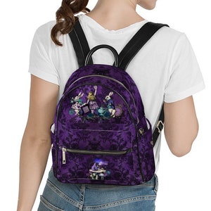 Alice in Wonderland Cute Purple Mini Backpack (JPDABP)