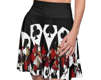 Alice in Wonderland Queen of Hearts Skater Skirt