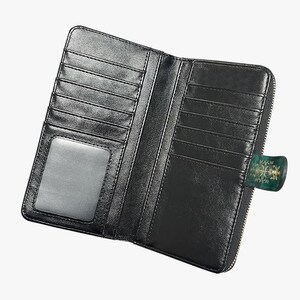 Cartera con cremallera verde de Alicia en el país de las maravillas - Monedero de la fiesta del té del Sombrerero Loco (JP[I]ALWG) imagen 3