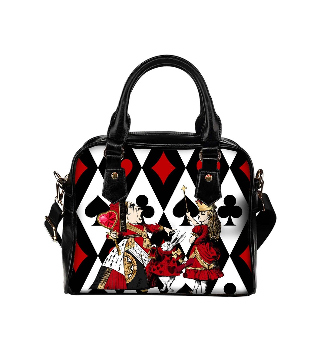 Queen of Hearts Handbag - Alice in Wonderland Shoulder Bag (JPQOH