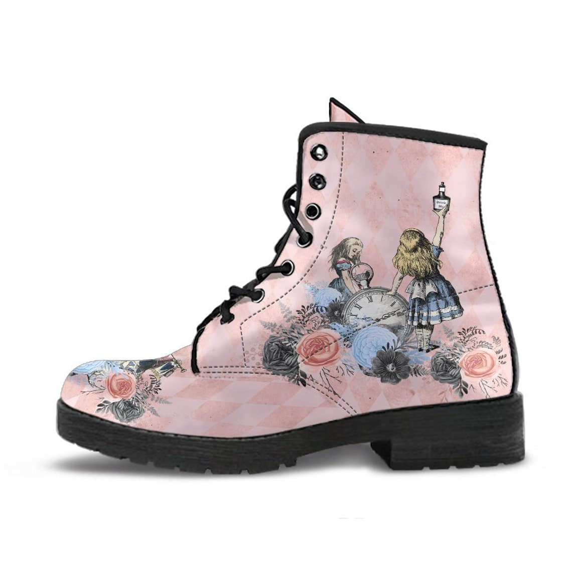 alice in wonderland combat boots