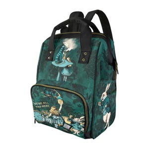 Green Alice in Wonderland Diaper Bag (AAGRDIA)