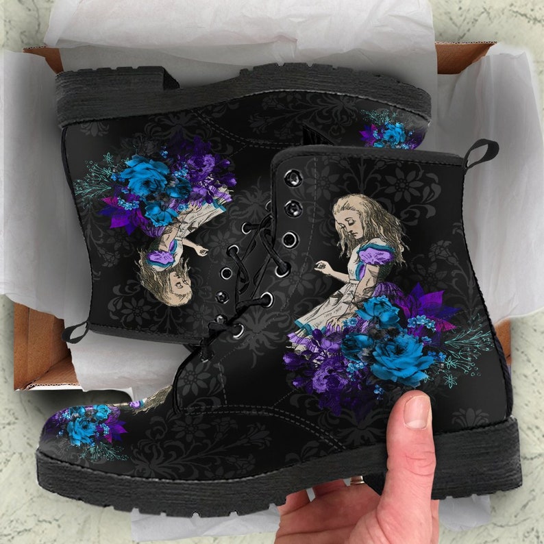 alice in wonderland combat boots