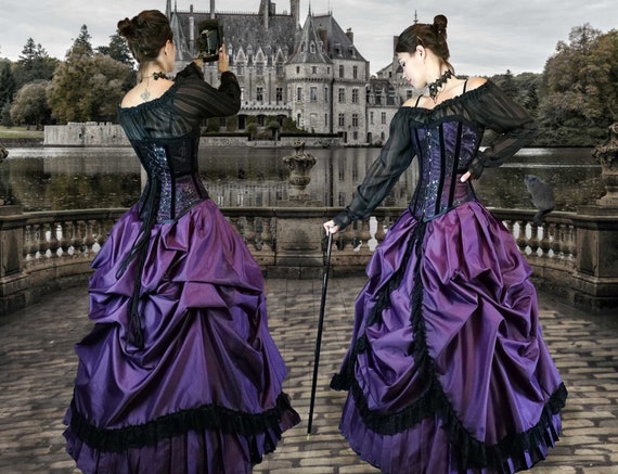 purple gothic dress