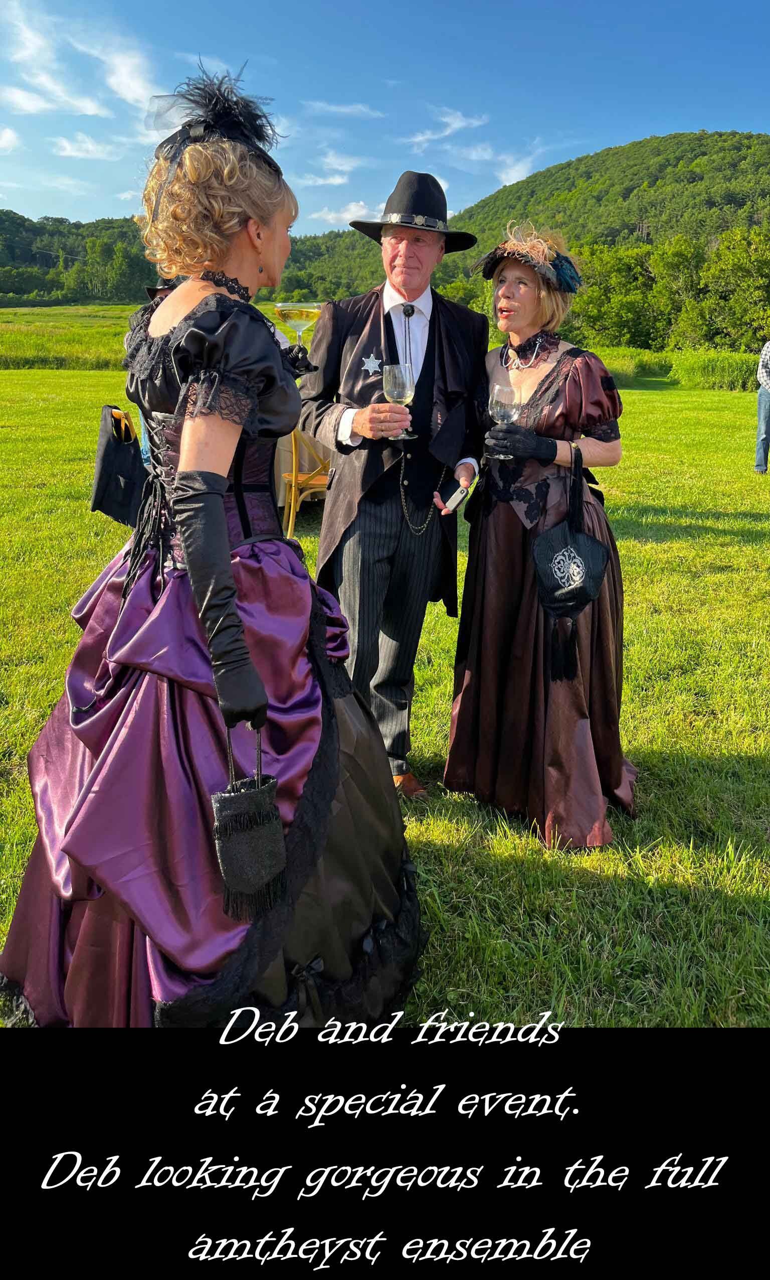 Amethyst Satin Victorian Ensemble - Steampunk Wedding Gown - Etsy