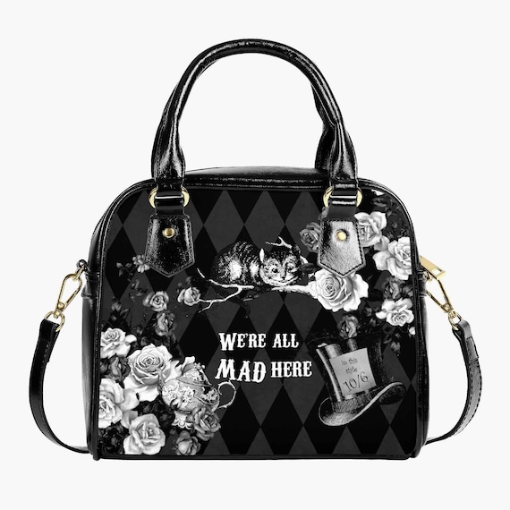 Mad Hatter Tea Party Purse Alice in Wonderland Quote Bag JPH1 Etsy