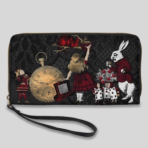 Alicia en el País de las Maravillas - Cartera Gótica - Cartera Alice (JPRGCLUTCH)