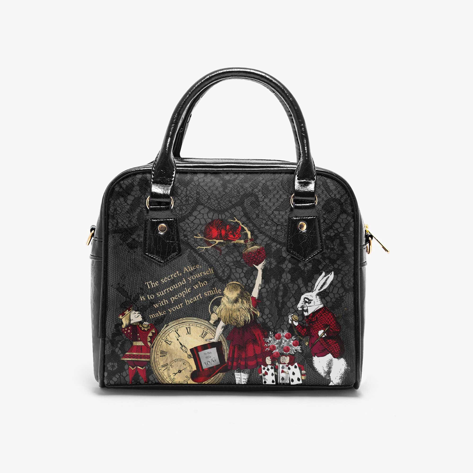 Alice in Wonderland Gothic Handbag - Mad Hatter Tea Party Alice in Wonderland Gothic Handbag - Mad Hatter Tea Party