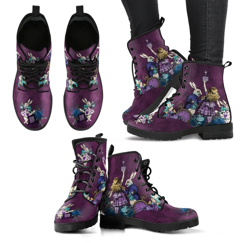 alice in wonderland combat boots