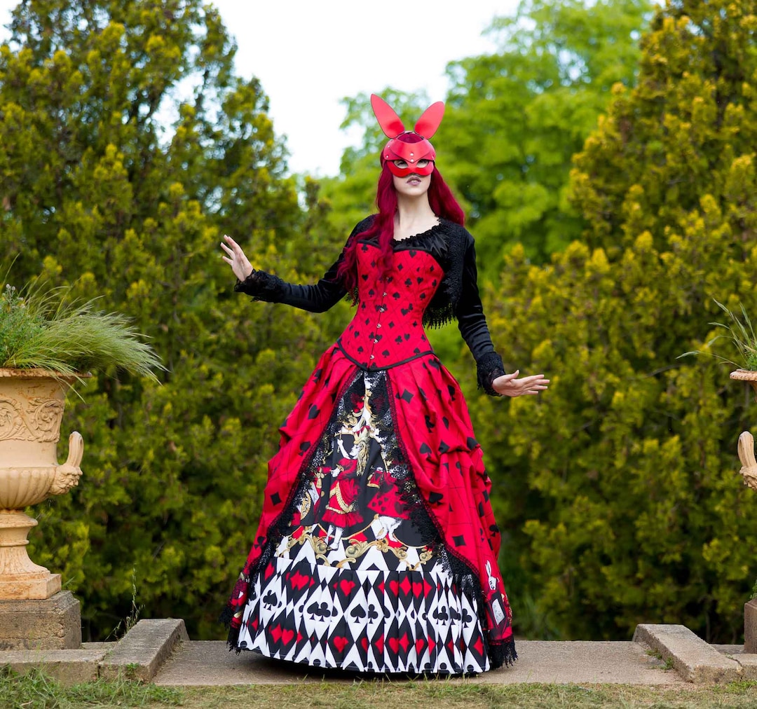 Alice In Wonderland Queen Of Hearts Adult Cosplay Costume