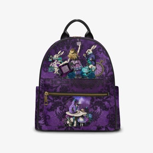 Alice in Wonderland Cute Purple Mini Backpack (JPDABP)