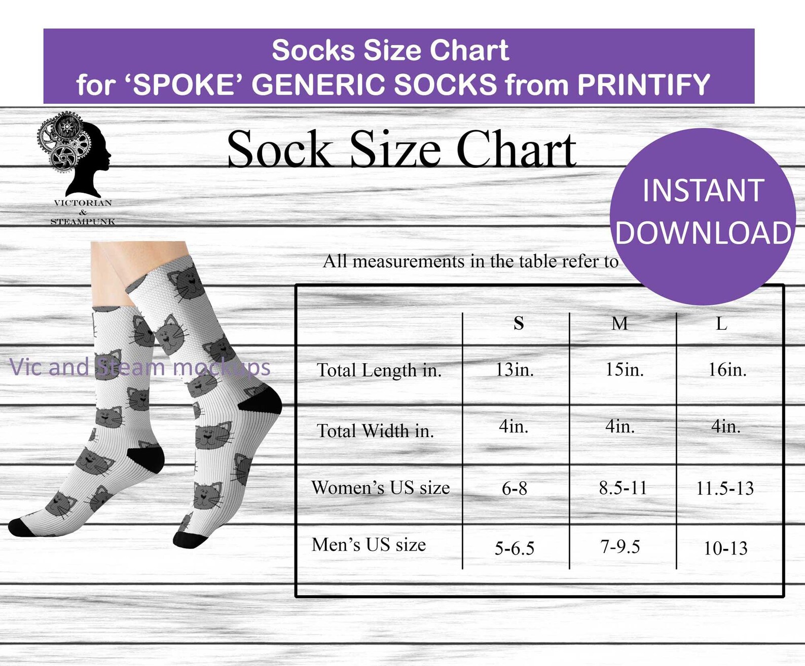 Boy Sock Size Chart