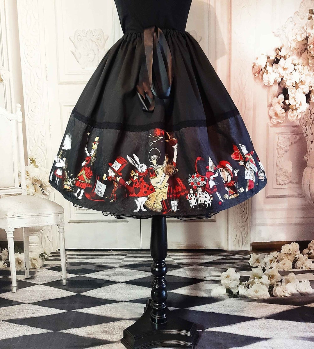 Cosplay Alice in the Wonderland Costume Dress Adult Disney Cosplay Alice  Cosplay Dress petticoat 